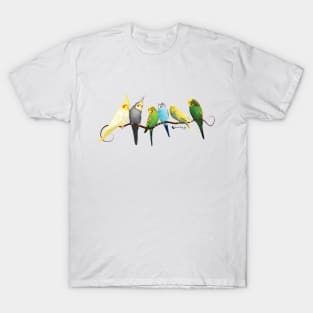 Parakeets and cockatiels T-Shirt